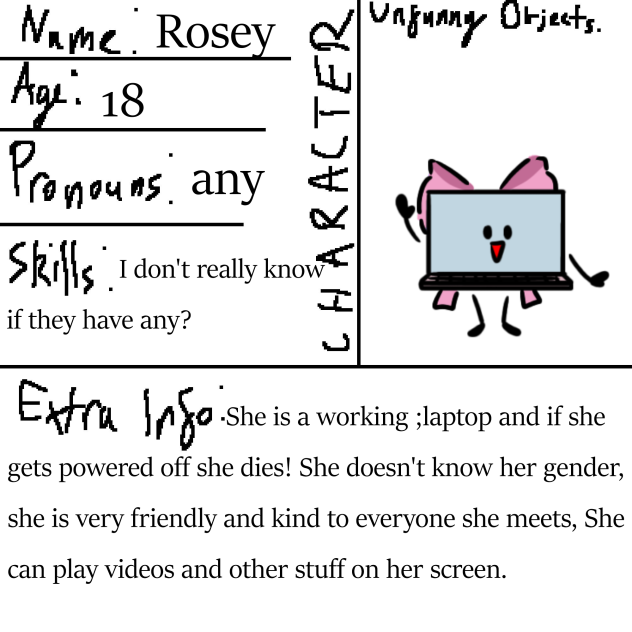 Unfunny Object show Oc