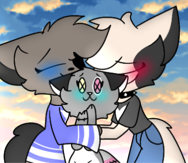 Diane and Zoye hug Plush