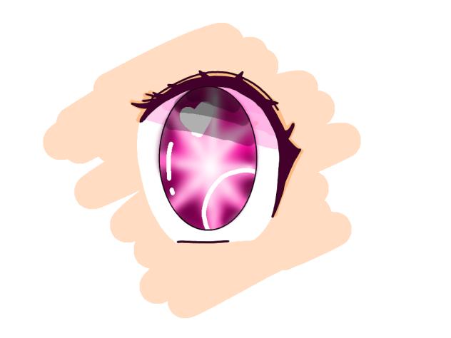 My first anime eye 👁👄👁 💅💅💅