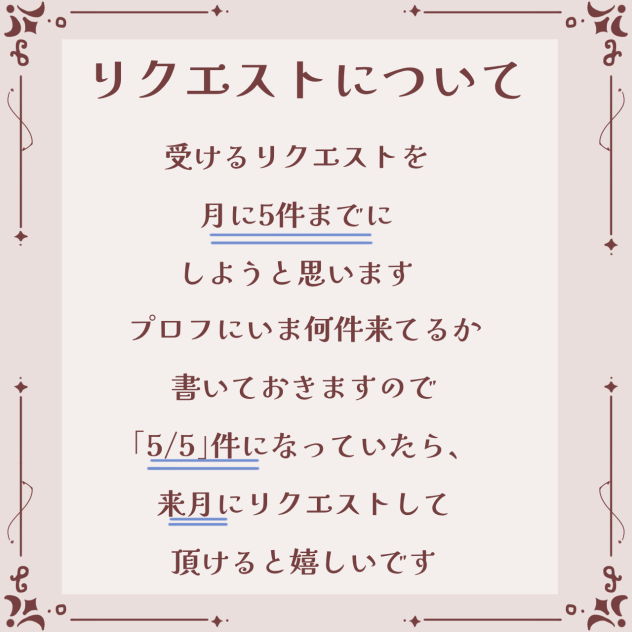 リクエストについて