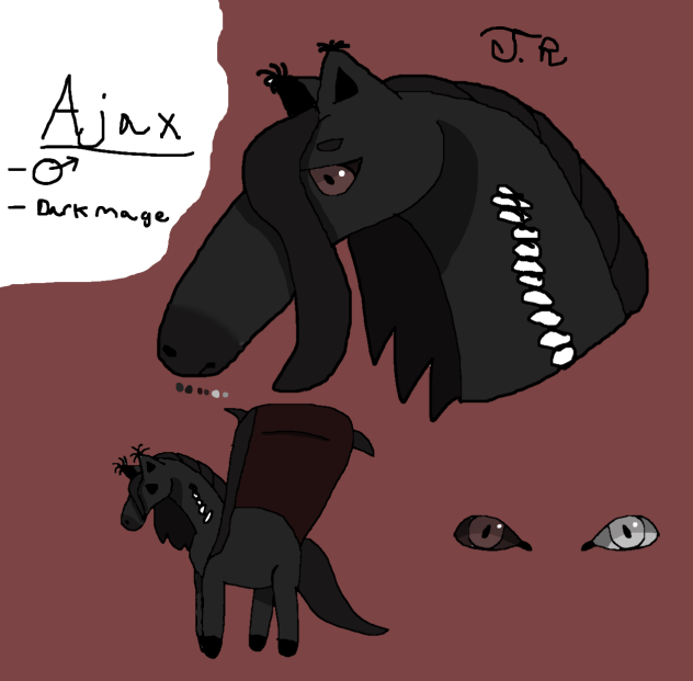 Ajax - Horse design ref sheet