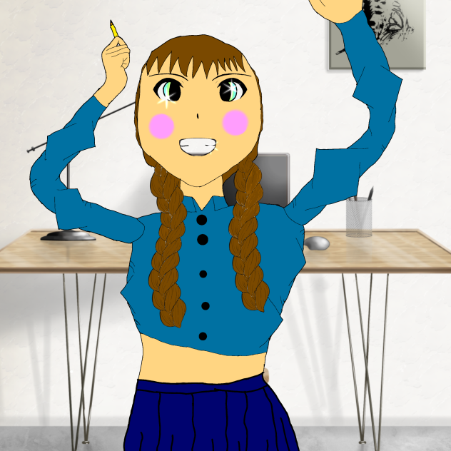 crop top school girl