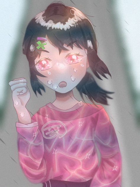 努力する女の子