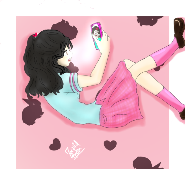 aesthetic art [iblispaint -finger user]