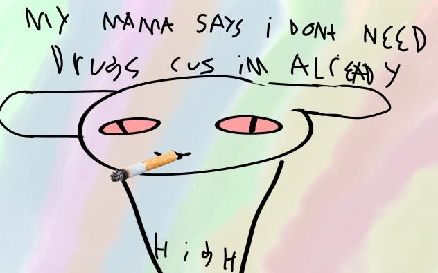 I'm actually not of legal age to smoke