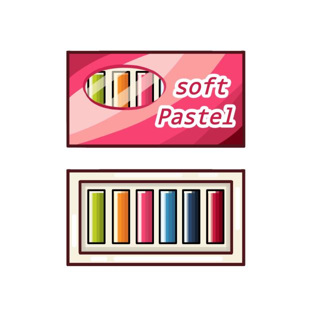 soft pastel color