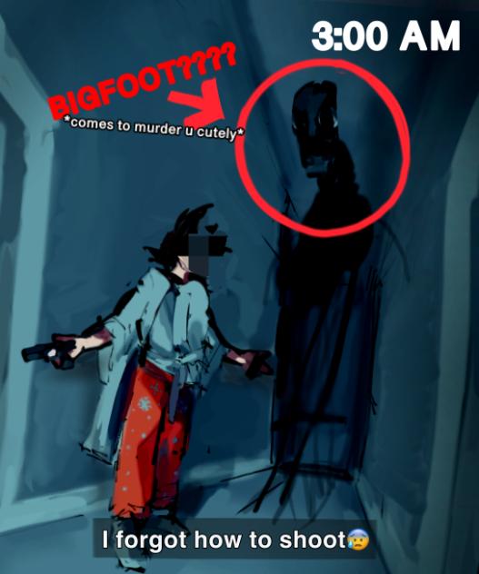 Tutorial on how to shoot monster under🛏️