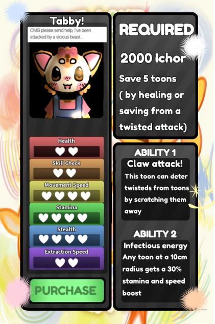 Stat sheet for tabby - ibisPaint