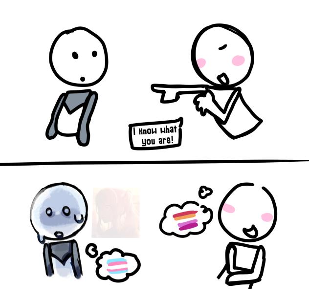 ''i know what you are!'' what.