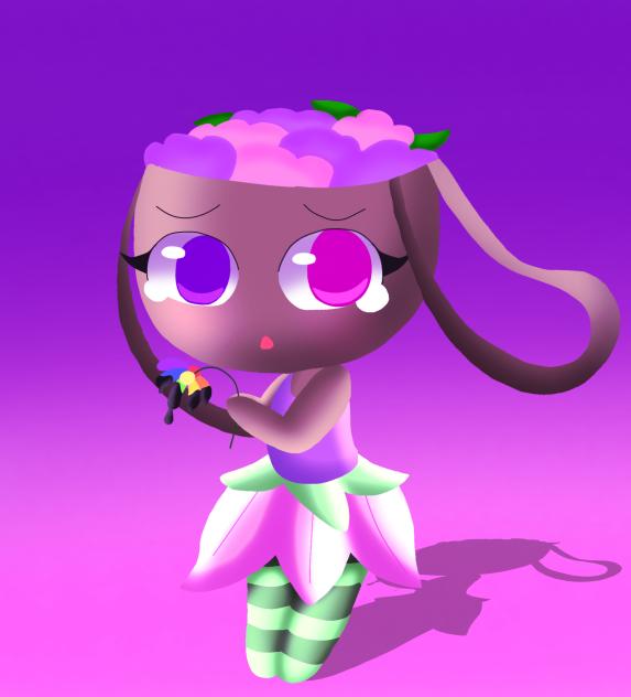 Bassie with a ichor dipped flower