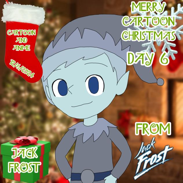 Merry Cartoon Christmas Day 6 Jack Frost