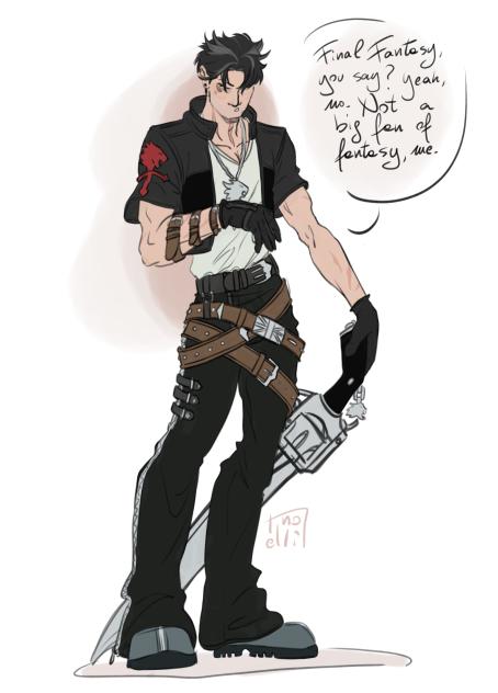 Wriothesley in Squall's clothes