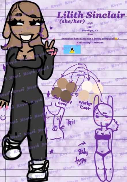 lilith ref sheet for fa!!