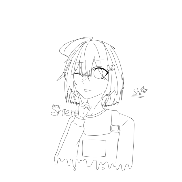 (^O^)💛(線画)