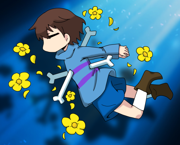 散りゆく小さな花