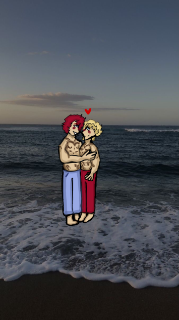 At the beach 🏝️ 🏖️ ❤️✨💖