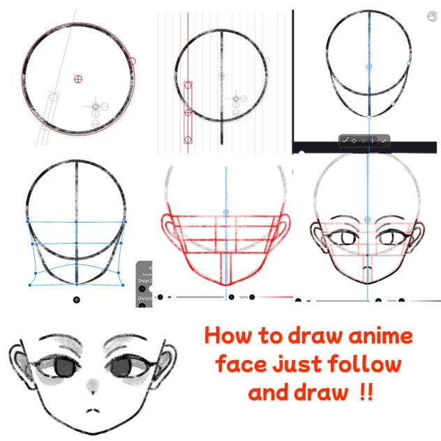 How to draw face