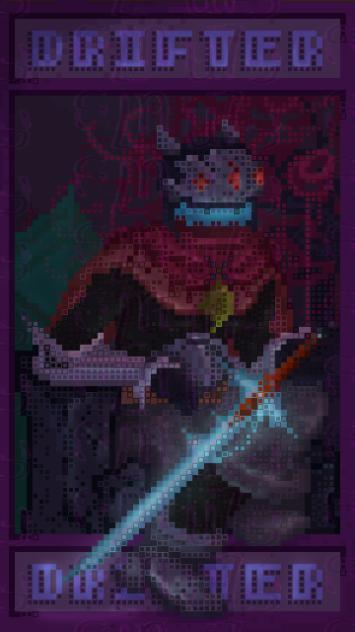 Drifter Looking at Their Sword