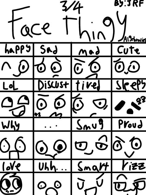 face thingy 3 out of 4 algebraling