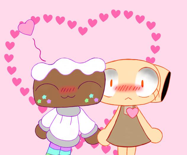 Fossilcake (Cosmo x Shelly) cuddling