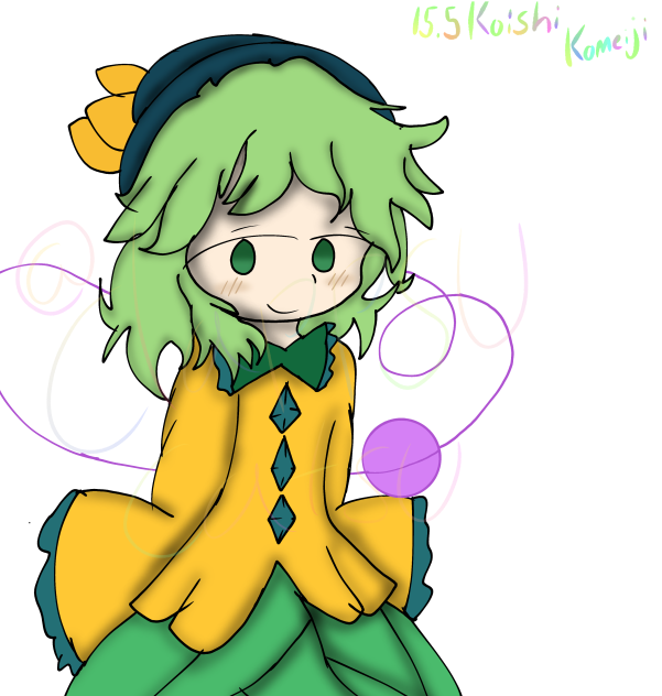 Koishi's 15.5 portrait in my style