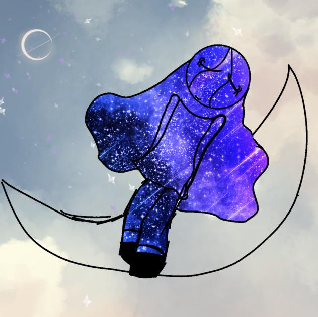 moons 🌙  can be with light. ☀️