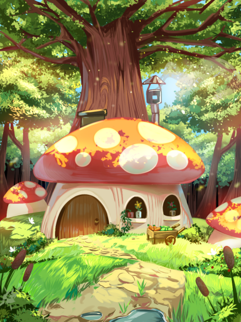 mushroom house