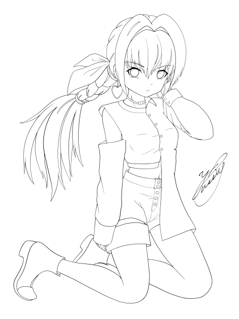 September Doll（線画）