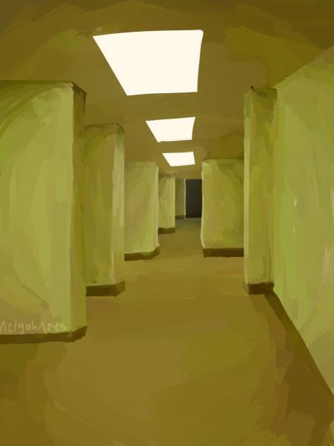 𝓣𝓻𝔂𝓲𝓷𝓰 to draw backrooms