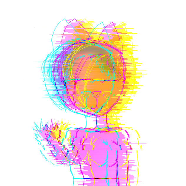 Glitched airbrush recreated