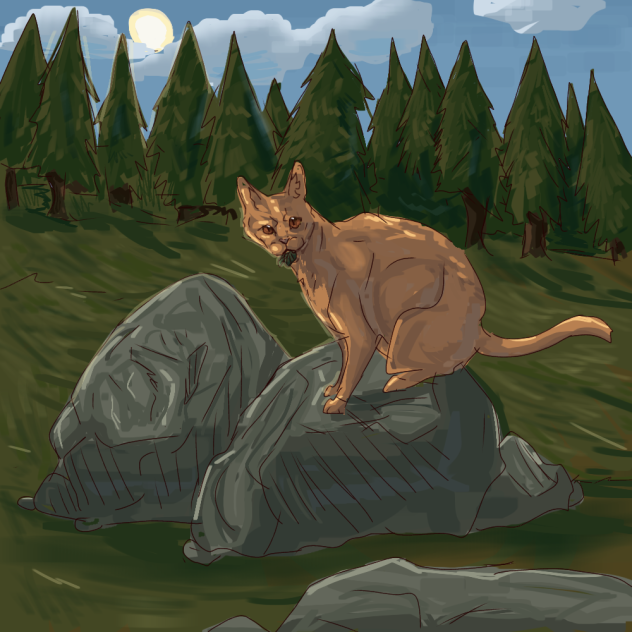 Midday sun's rays - ibisPaint