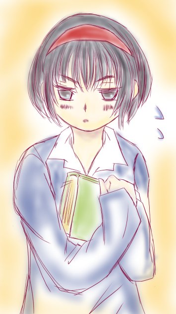 本を持つ女の子
