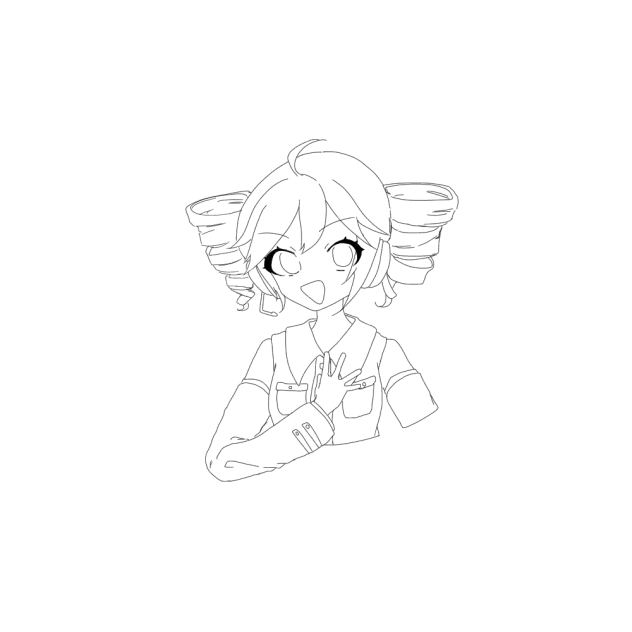 重音テト　線画