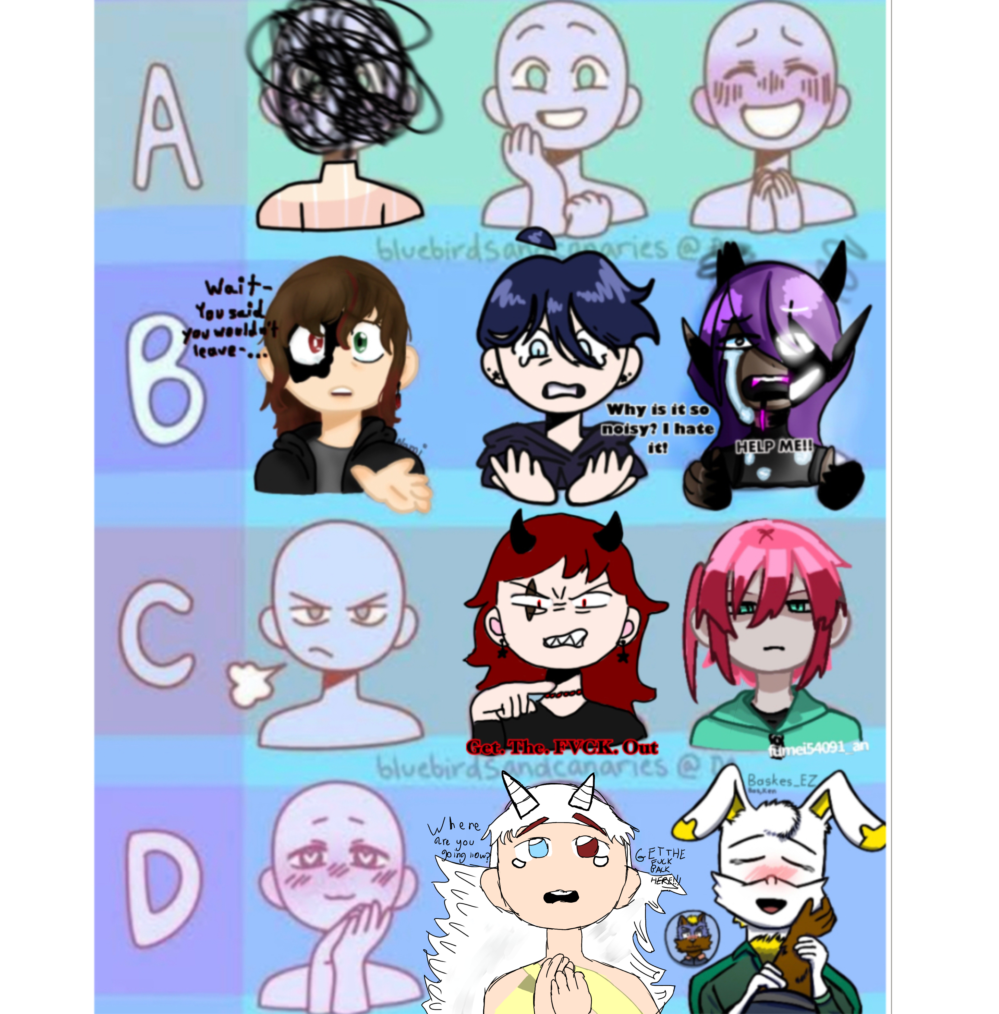 Random Character Collab Trend random collab - ibisPaint