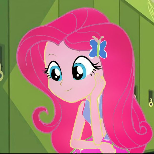 fluttershy into pinkie pie