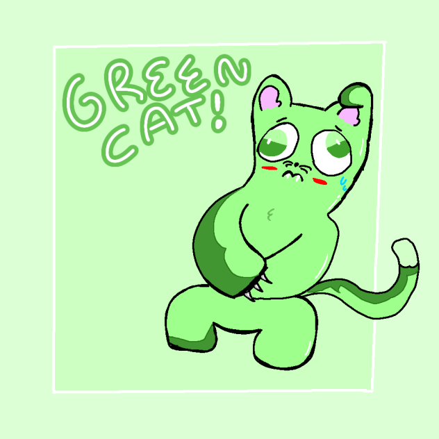 grenn cat