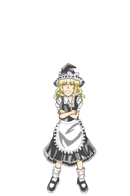 東方キャラアニメ風にアレンジ改 魔理沙の場合 Ibispaint