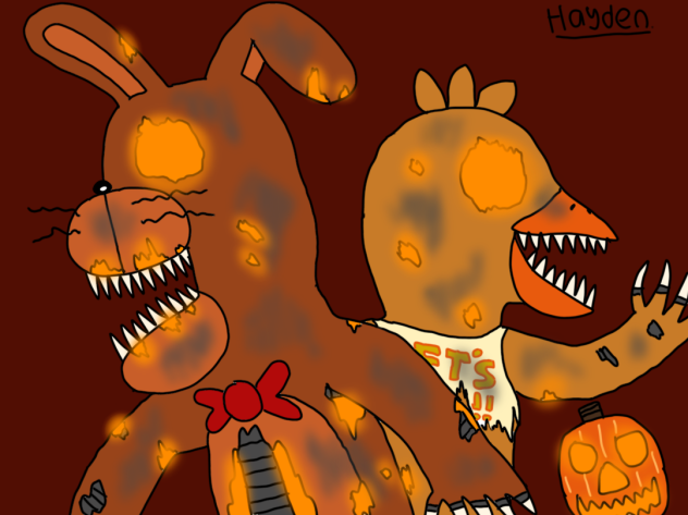 Jack o Bonnie and Jack o Chica speed dra