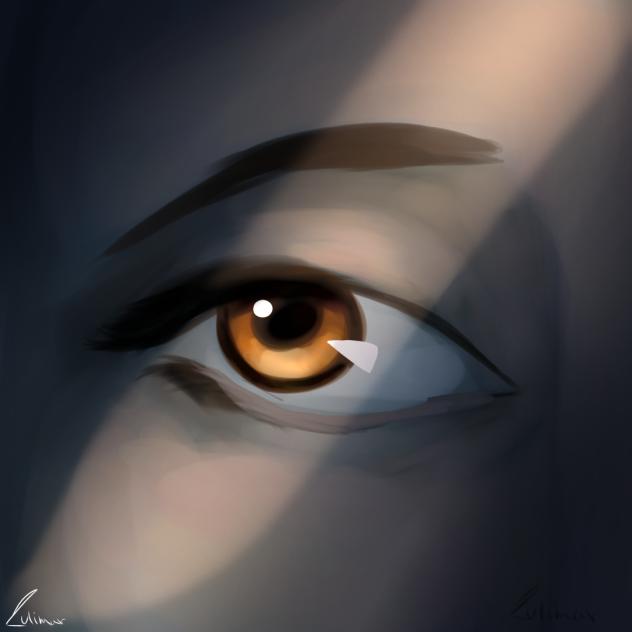Amber eyes
