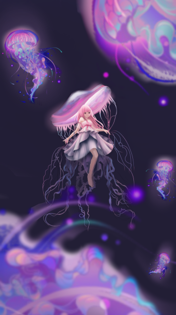Floating on the sea - ibisPaint