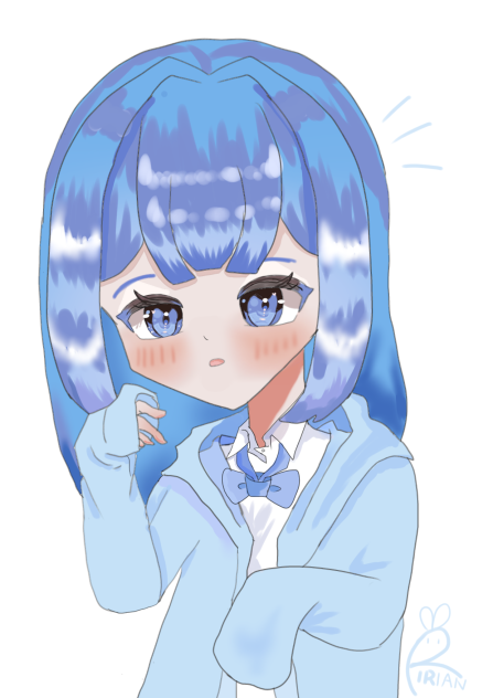 萌え袖パーカーの女の子