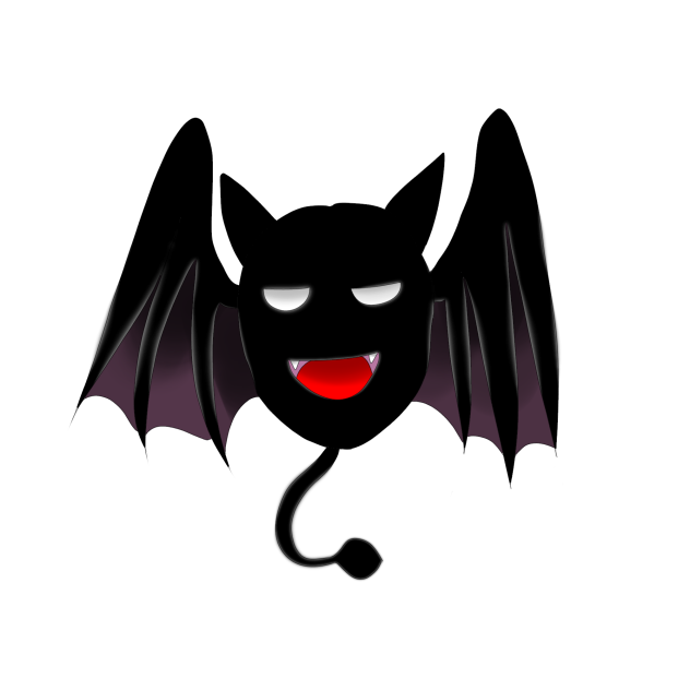 微笑むコウモリ