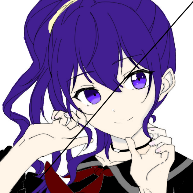 まふゆのフリー線画塗ってみた