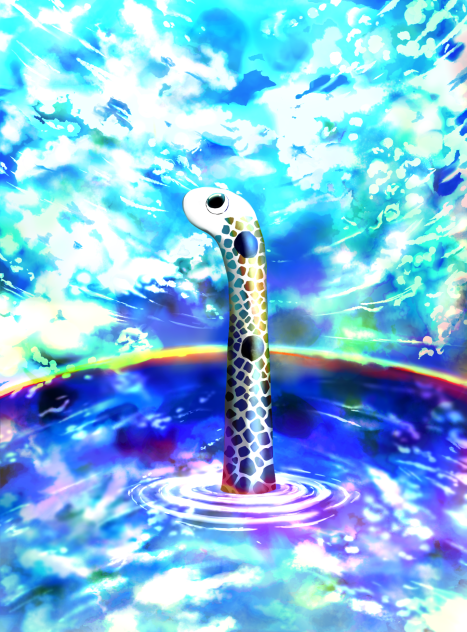 チンアナゴと空