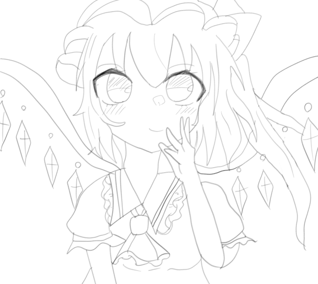 今日はフランちゃんの日線画