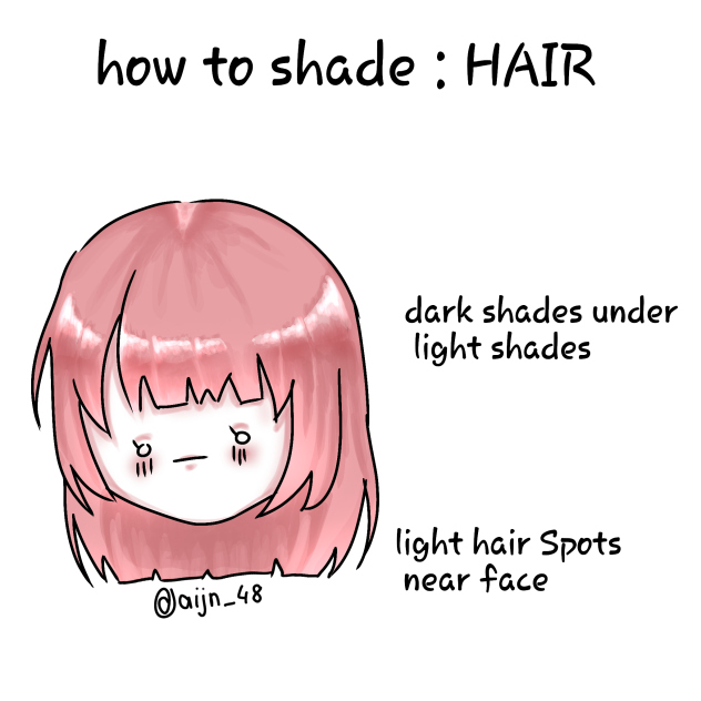 how to shade hair ibisPaint