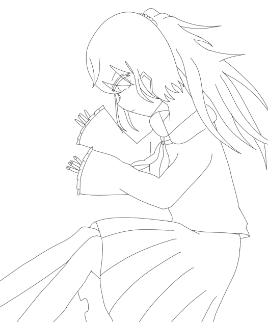 まふゆ　線画