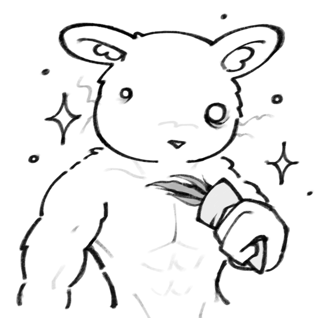 drew some weird af rabbit on speed draw