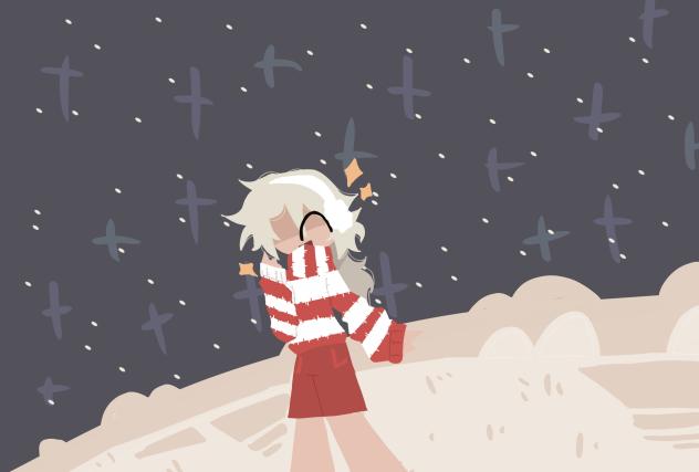 Look! Its snowy today!