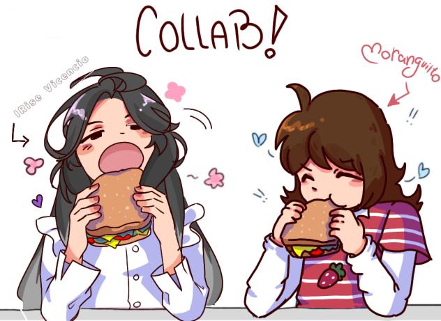 Irise and Moran eating